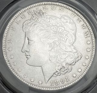 1891 Morgan Silver Dollar PCGS MS63