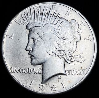 1921 Peace Silver Dollar AU
