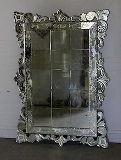 Large Venetian Style Mirror .