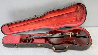Vintage Mathias Heinicke Violin In Case