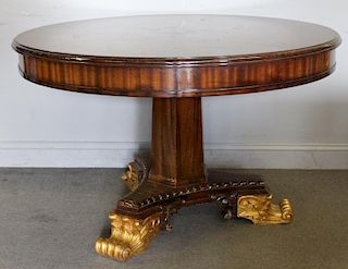 Louis Mittman made Mahogany Center Table As / Is.
