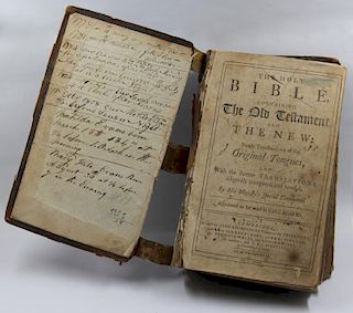 Late 18th Century Family Bible.