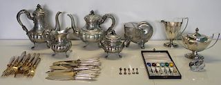 SILVER. Grouping of Assorted Hollow Ware and