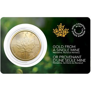 2022 Canada Gold 1 ozt Maple Leaf Single Sourced Mine