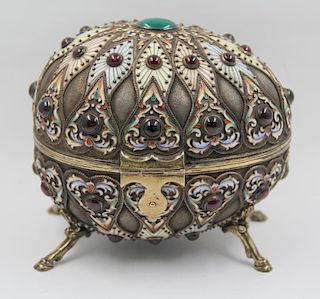 SILVER. Magnificent Russian Silver Enameled