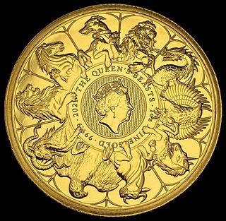 Last Min! Rare 2021 Queen's Beasts .9999 Gold 1 ozt