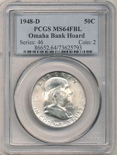 1948-D Franklin Half-Dollar PCGS MS64FBL
