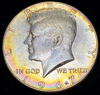 1967 Kennedy Half-Dollar Toned