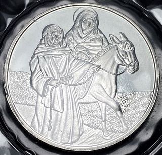 2005 Christmas Jospeh & Mary Proof 1 ozt .999 Silver