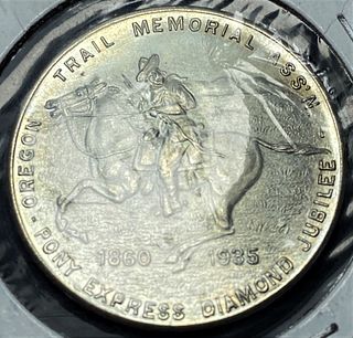 1935 Pony Express Diamond Jubilee Coin