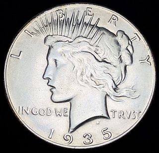 1935 Peace Silver Dollar MS62