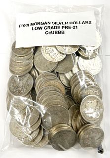 (100) Morgan Silver Dollars 1878-1905 Low Grade