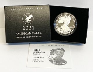 2021-S Proof American Silver Eagle with OGP