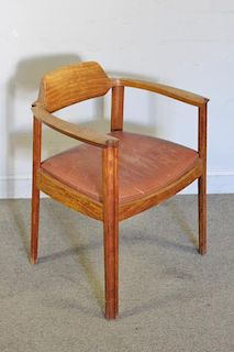 Rare K. W. Madsen Signed Danish Arm Chair.