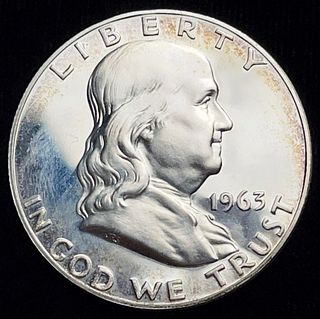 1963 Franklin Half-Dollar Proof 90% Silver