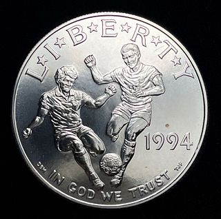 1994-D World Cup Silver Dollar MS67+
