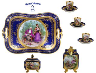  19th Century Royal Vienna Tea Set