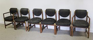 Midcentury Set of 6 Italian Dining Chairs.