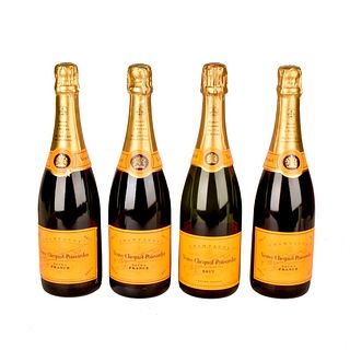 Four Veuve Clicquot Poisardin Champagne