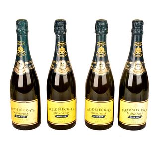 Four Heidsieck Monopole Champagne