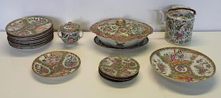 Large Grouping of Assorted Rose Medallion