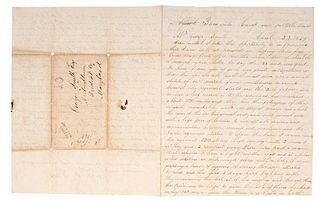 Mexican War, Battle of Buena Vista, Letter Containing Graphic Content 