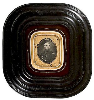 Captain D.G. Farragut, Sixth Plate Daguerreotype, Earliest Known Photograph, Ca 1854 