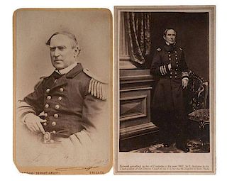 Admiral Farragut Signed CDV, Plus 
