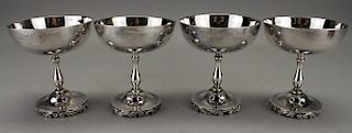 (4) Mexican Sterling Silver Sherbet Cups