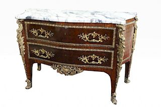 Important Louis XV Style Bronze Mounted Commode