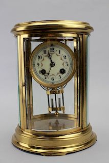 Early 20th C. Crystal Regulator Clock