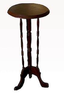 Vintage Footed Mahogany Stand