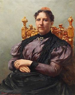 Edgardo Saporetti(1865 - 1909) Margherita of Savoy