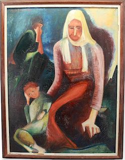 Genia Urbont (20th C.) Post Impressionist Painting