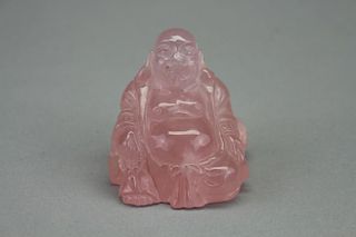 Amethyst Chinese Carved Seated Buddha