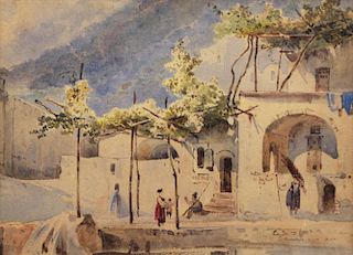 Italian 19th C. Watercolor