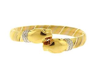 Cartier Panthere 18k Gold Diamond Bracelet