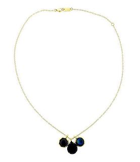 Ippolita 18k Gold Gemstone Pendant Necklace
