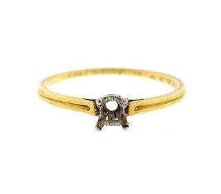 Tiffany &amp; Co 18k Gold Platinum Engagement Ring Setting