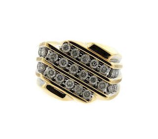 10k Gold Diamond Men&#39;s Ring