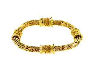 Ilias Lalaounis Greece 18k Gold Bracelet