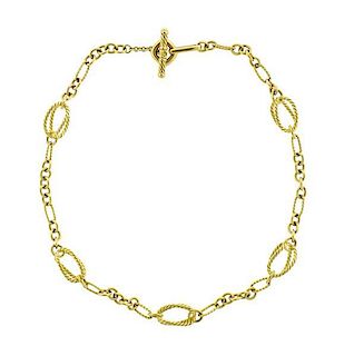 David Yurman 18k Gold Necklace