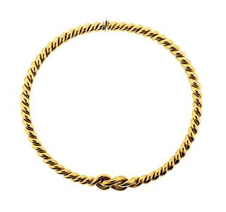 Weingrill 18k Gold Knot Necklace