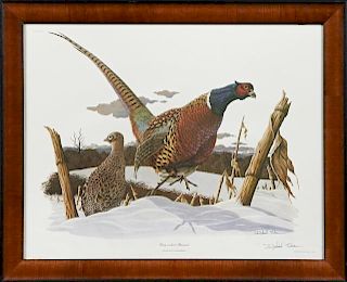 Richard Sloan (1935-2007), "Ring-necked Pheasant,"
