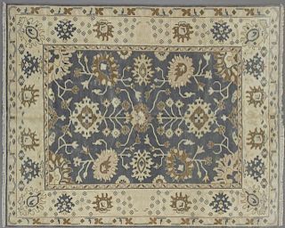 Turkish Angora Oushak Carpet, 8' x 9' 10.