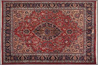 Semi Antique Persian Mashad Carpet, 8' 2 x 11' 3.
