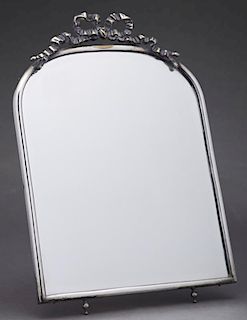 Louis XV Style Silverplated Easel Tabletop Mirror,