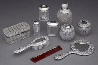 Group of Ten Dresser Pieces, 20th c., consisting o