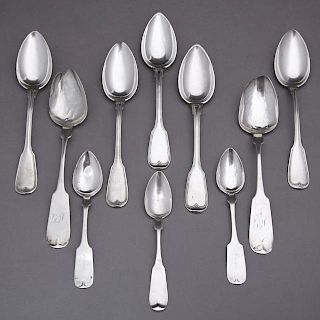 Group of Ten .800 Silver Spoons, consisting of 3 G