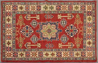 Uzbek Kazak Carpet, 3' 7 x 5' 3.